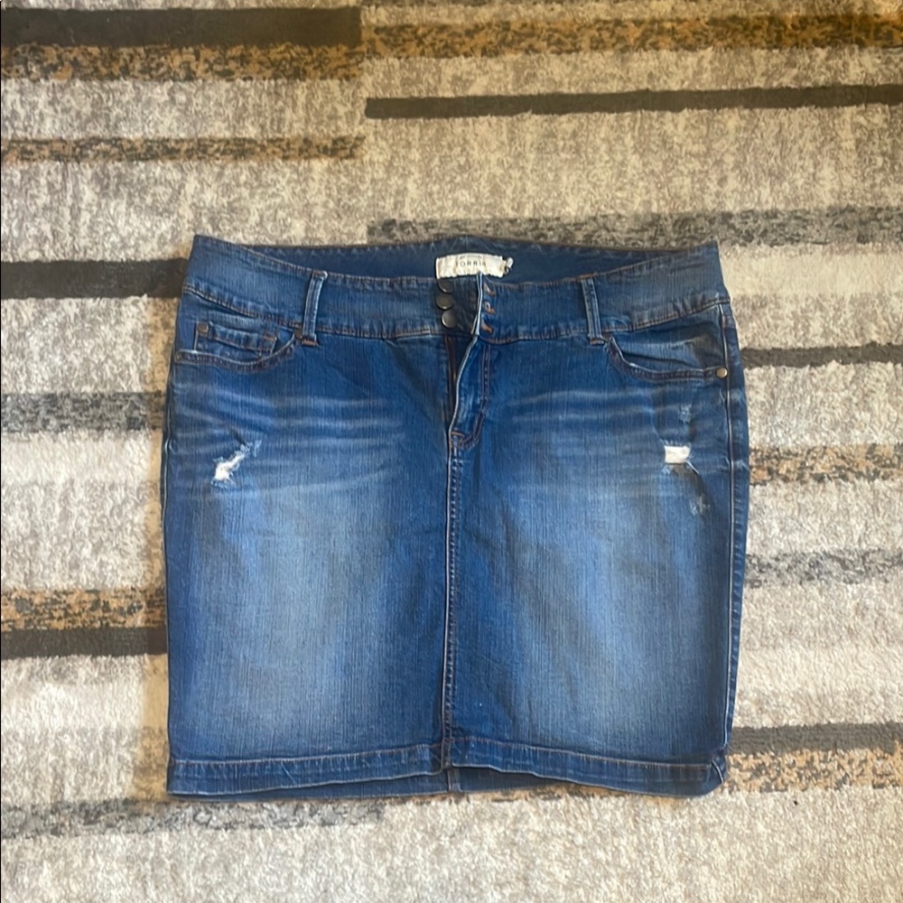 Torrid Blue Mini Pencil Skirt Casual